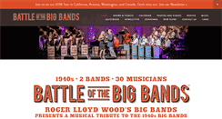 Desktop Screenshot of battleofthebigbands.com